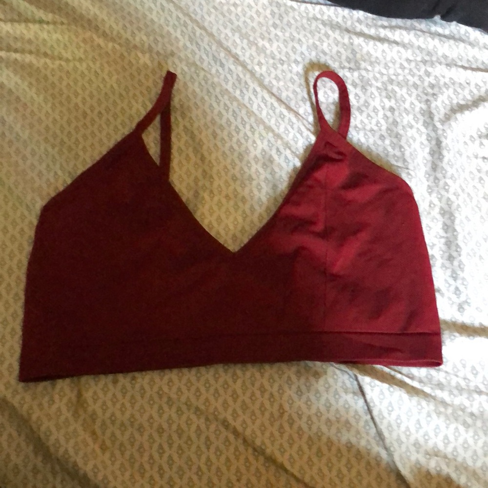 Maroon bralette